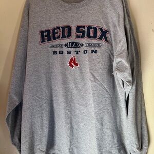 y2k 2007 boston red sox long sleev mlb baseball shirt xl